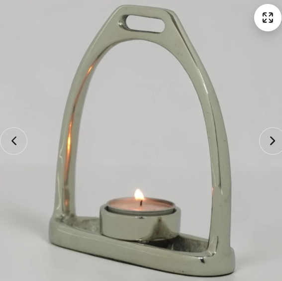 Horse Stirrup Candle T Light 6"