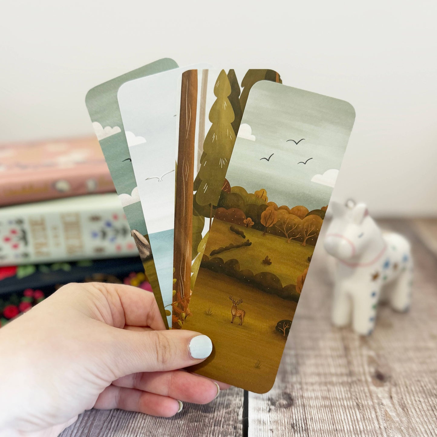 Stag Countryside Landscape Bookmark