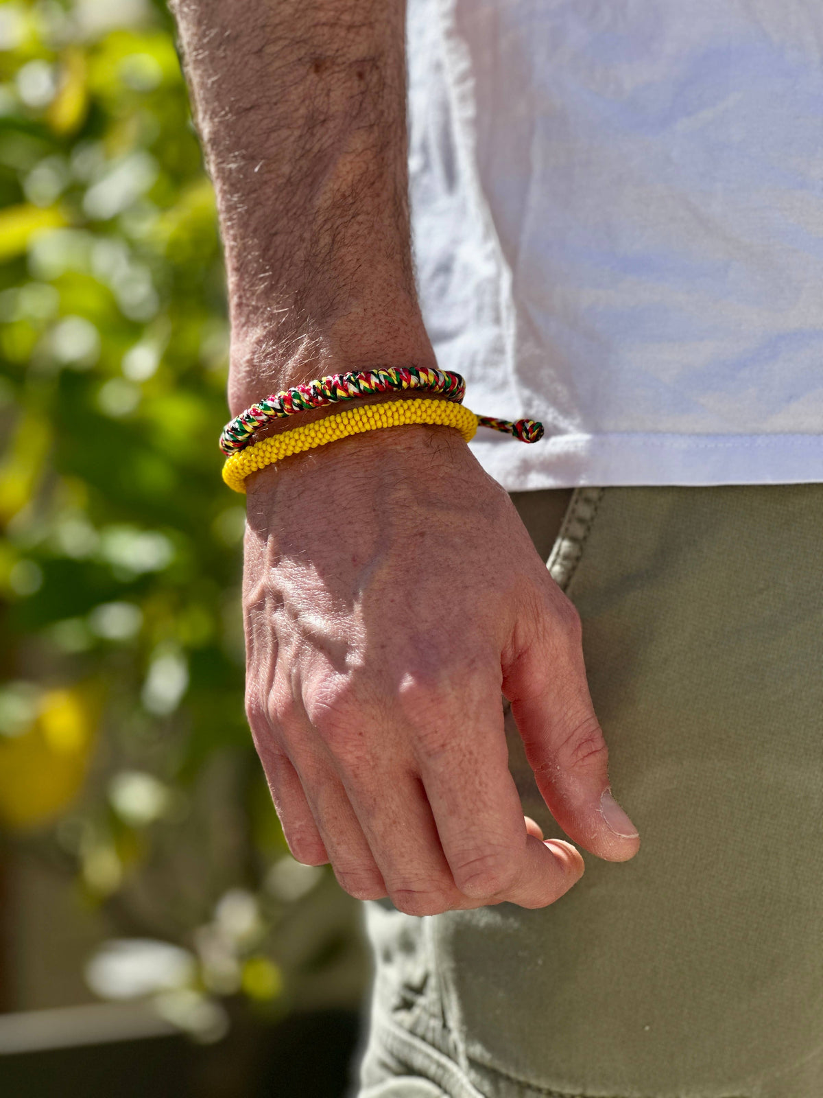 Tibetan braided bracelet - wide model