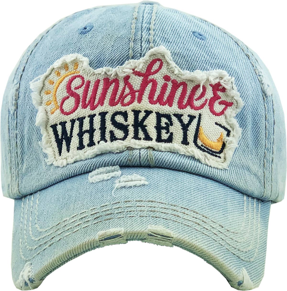 SUNSHINE & WHISKEY Washed Vintage Ballcap