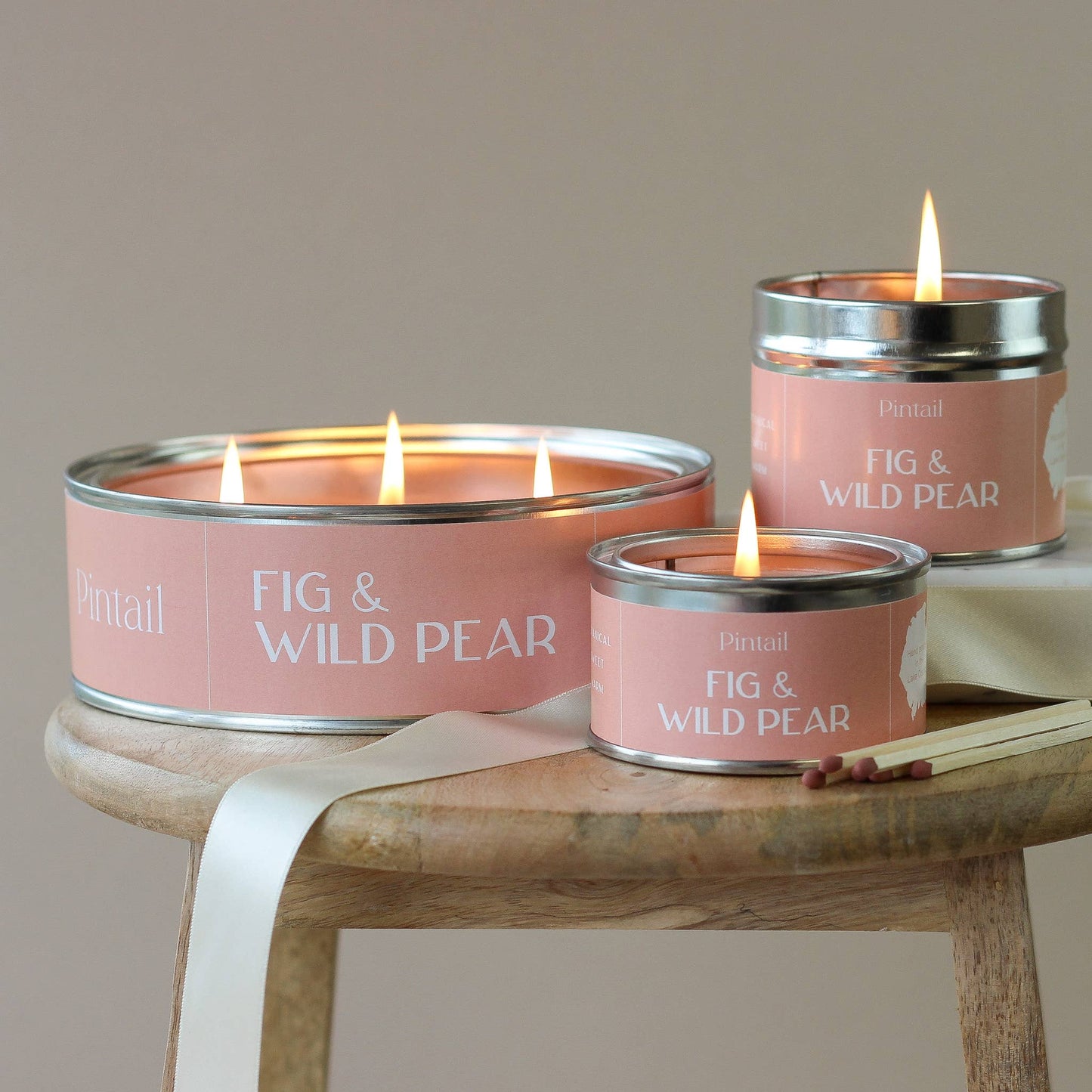 Fig and Wild Pear Classic Tin Candles | Fruity Candles