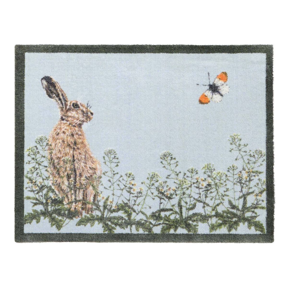 Hug Rug X Sally Swannell Hare & Shepherds Purse Doormat