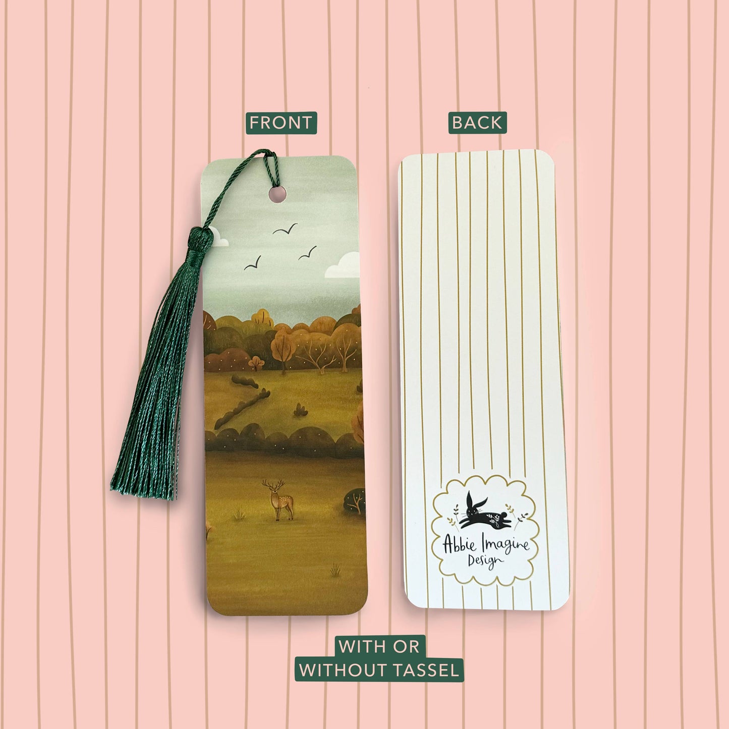 Stag Countryside Landscape Bookmark