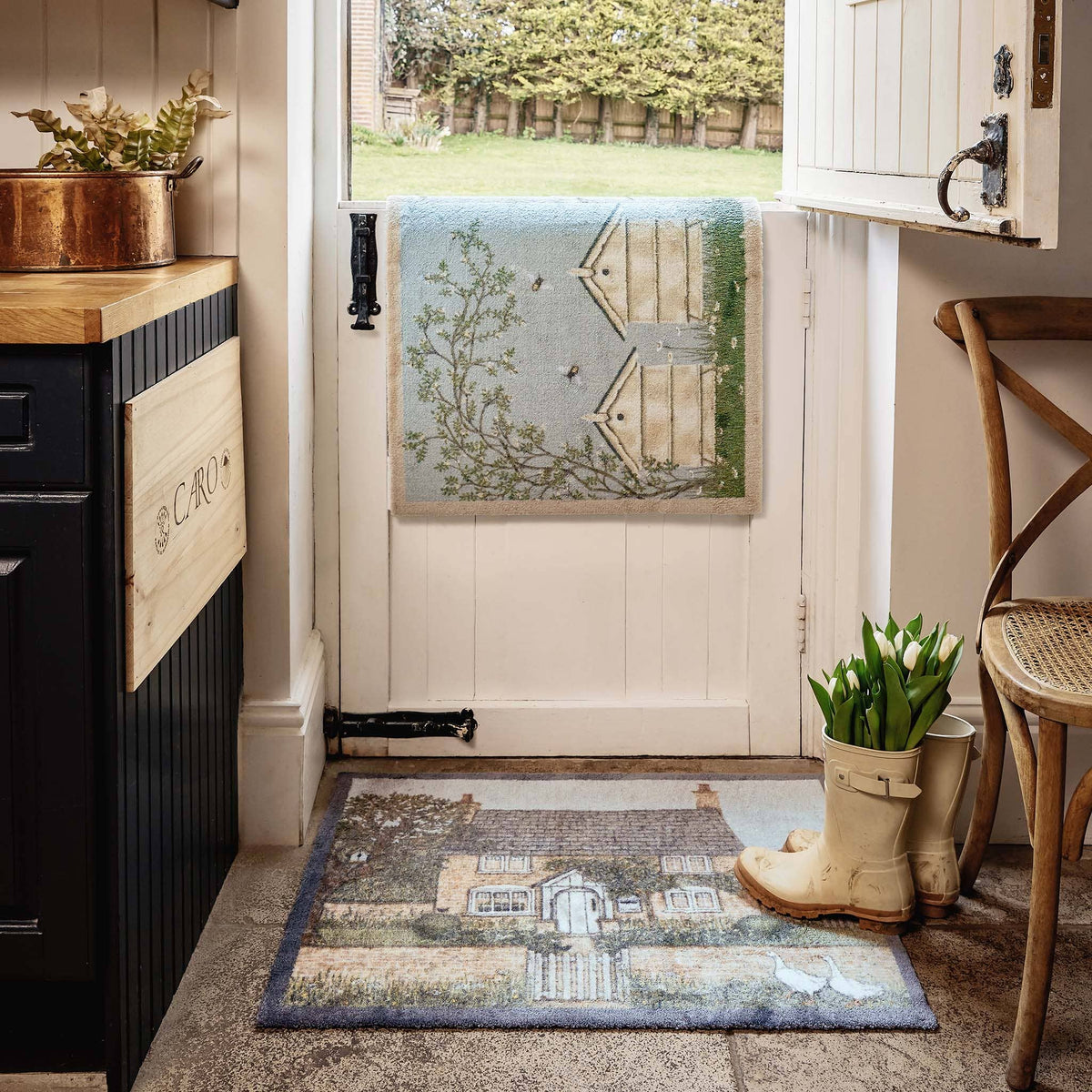 Hug Rug X Sally Swannell Country Cottage Doormat