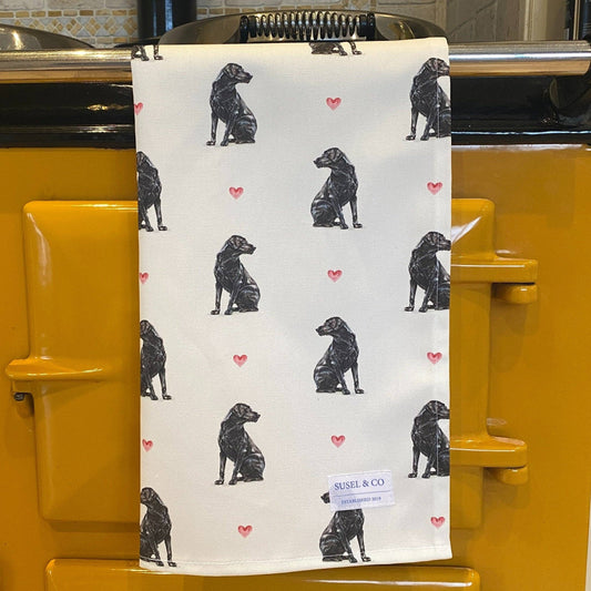 Black Lab - Luxury Tea Towel