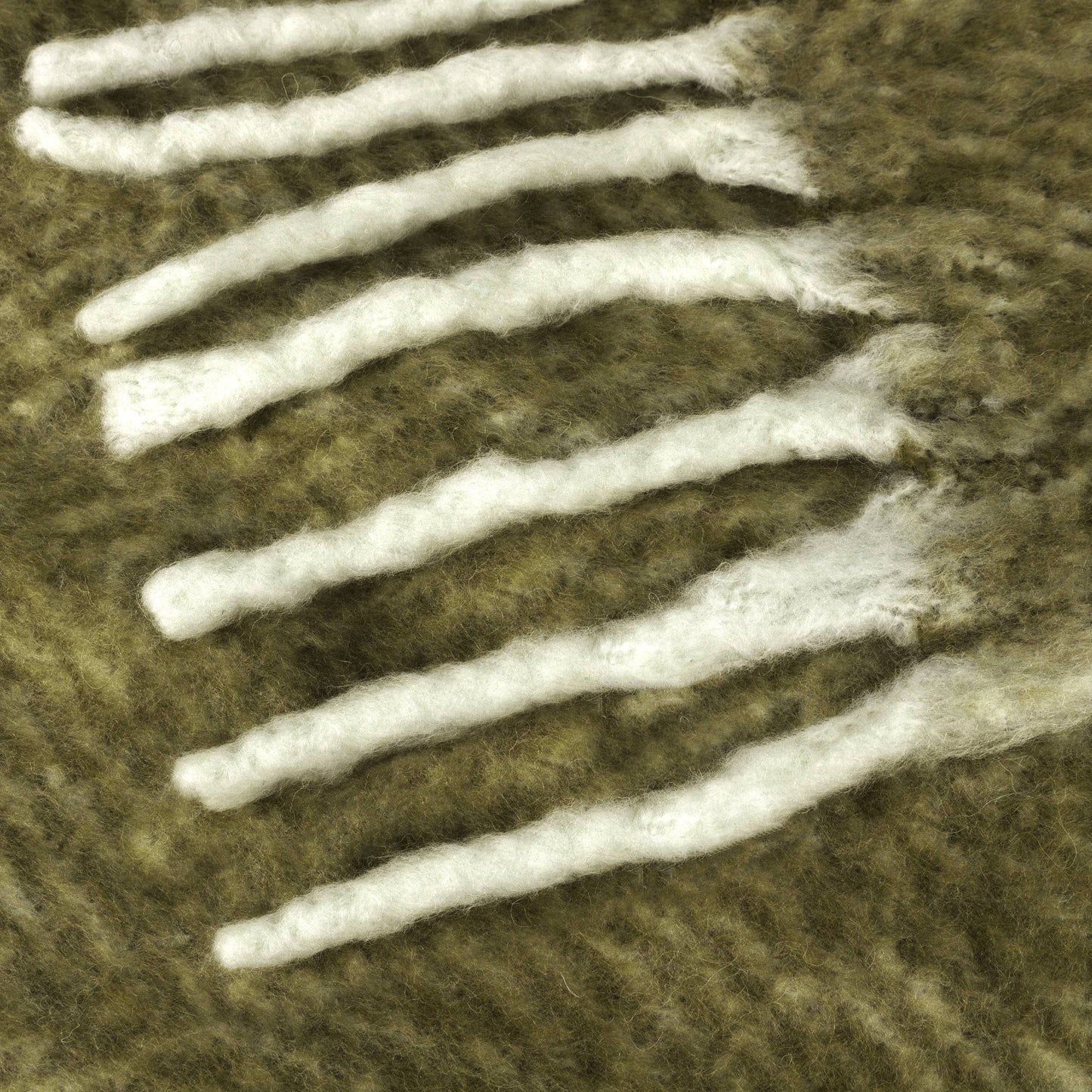 Rawton Ombre Throw Natural/Moss