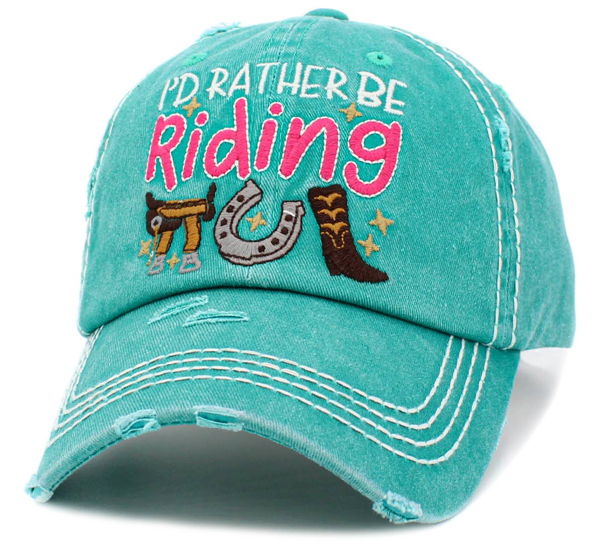 I'd Rather Be Riding Vintage Ballcap