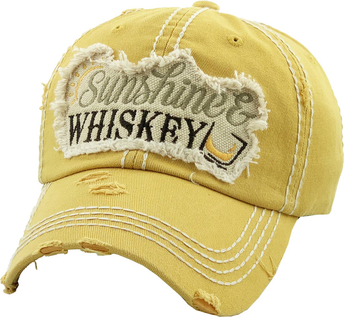 SUNSHINE & WHISKEY Washed Vintage Ballcap