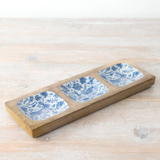 Rabbit Design Serving Tray, 30cm