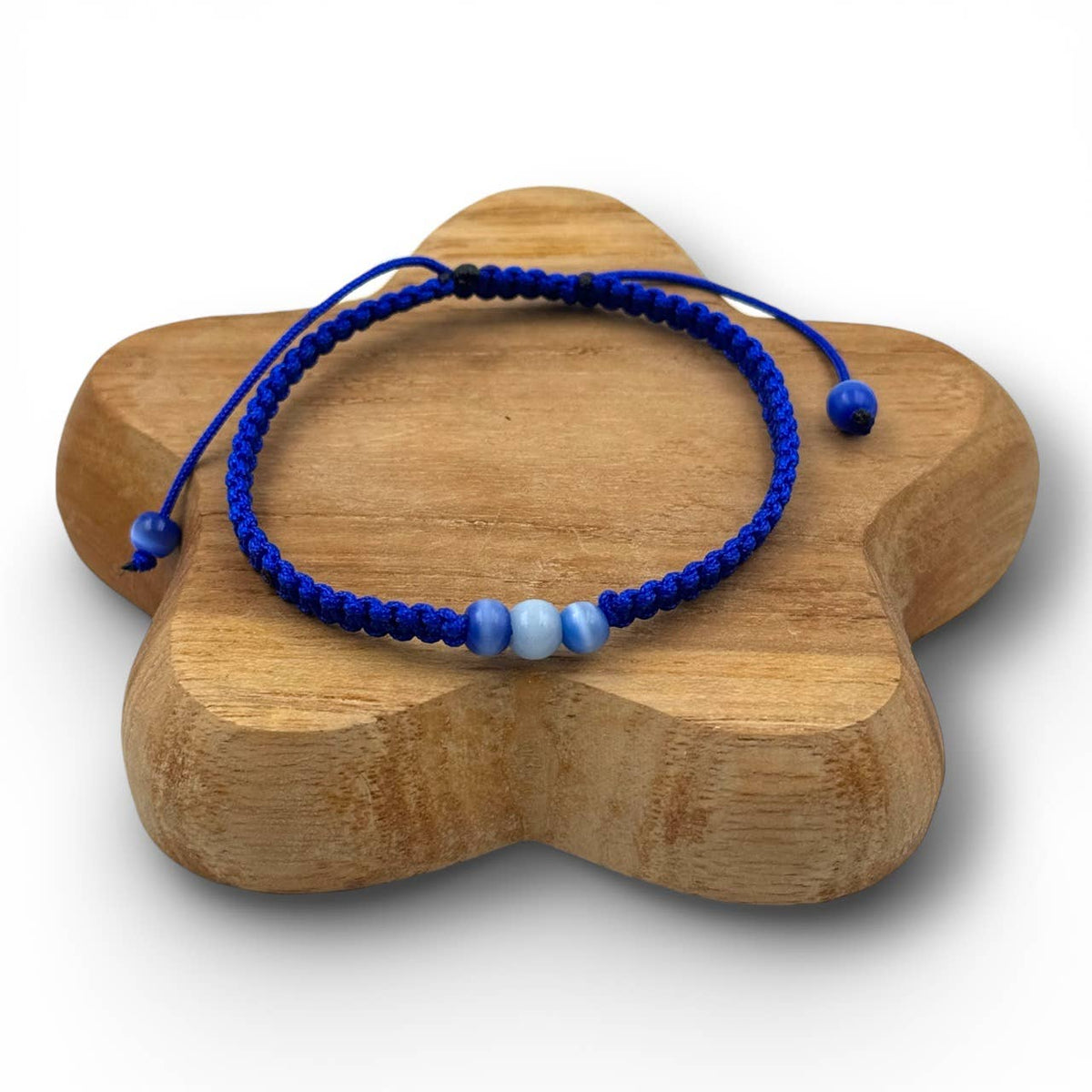 Macramé-style woven bracelet for MEN - BLUE 04