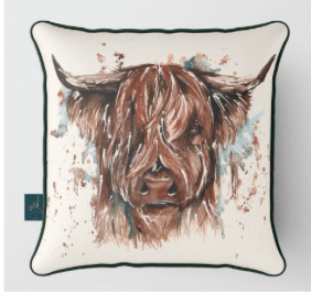 The Hebrides – Highland Cow Luxury Cushion