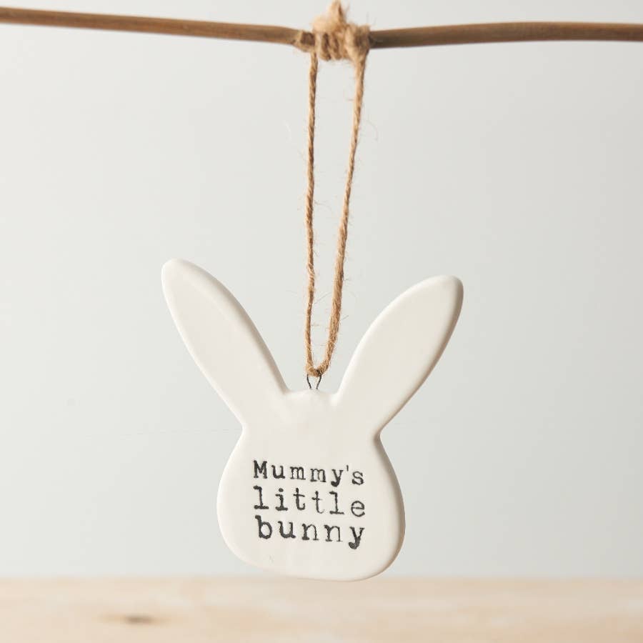 Mummy's Little Bunny Hanger, 9cm
