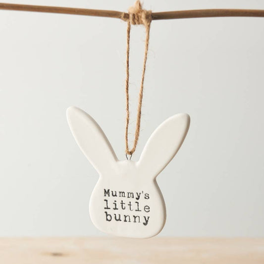 Mummy's Little Bunny Hanger, 9cm