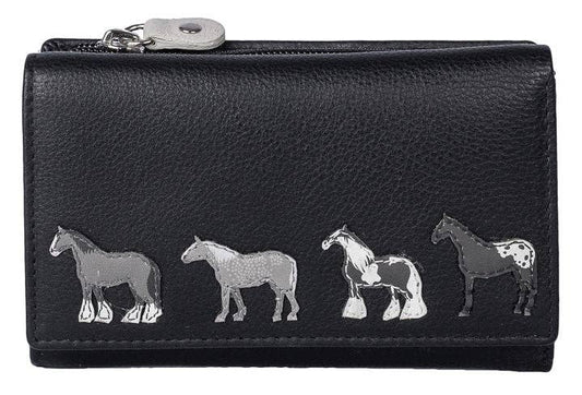 Best Friends Horses Tri Fold Purse RFID - 3511 65