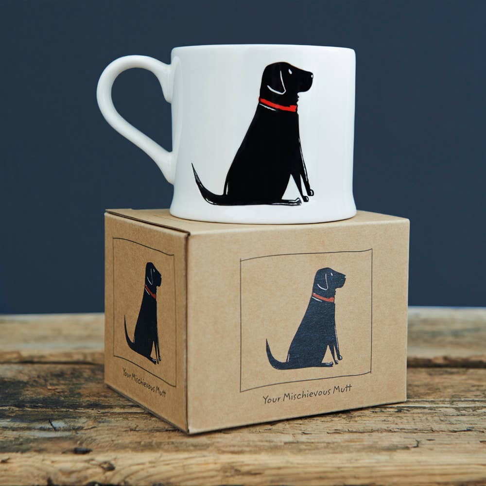 Mischievous Mutts Dog Mug - Single Black Labrador