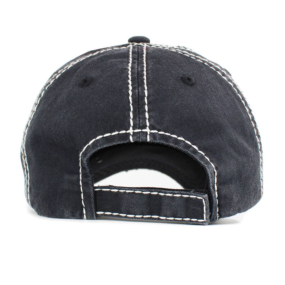 CRAZY HEIFER Message Cow Vintage Baseball Cap