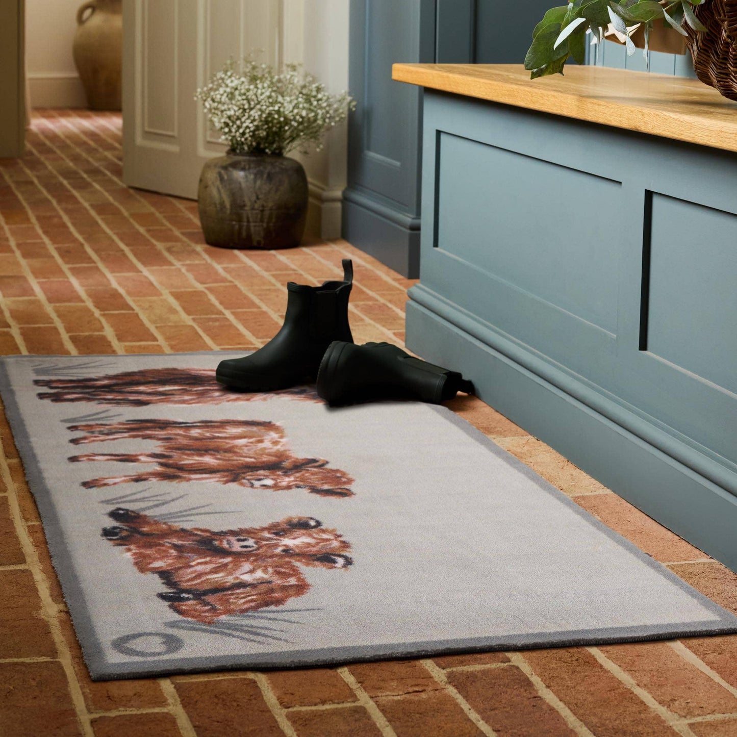 Hug Rug Heritage Highland Cow Doormat